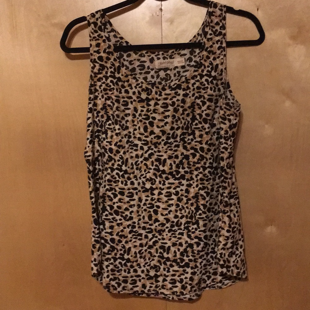 Cheetah print tank top